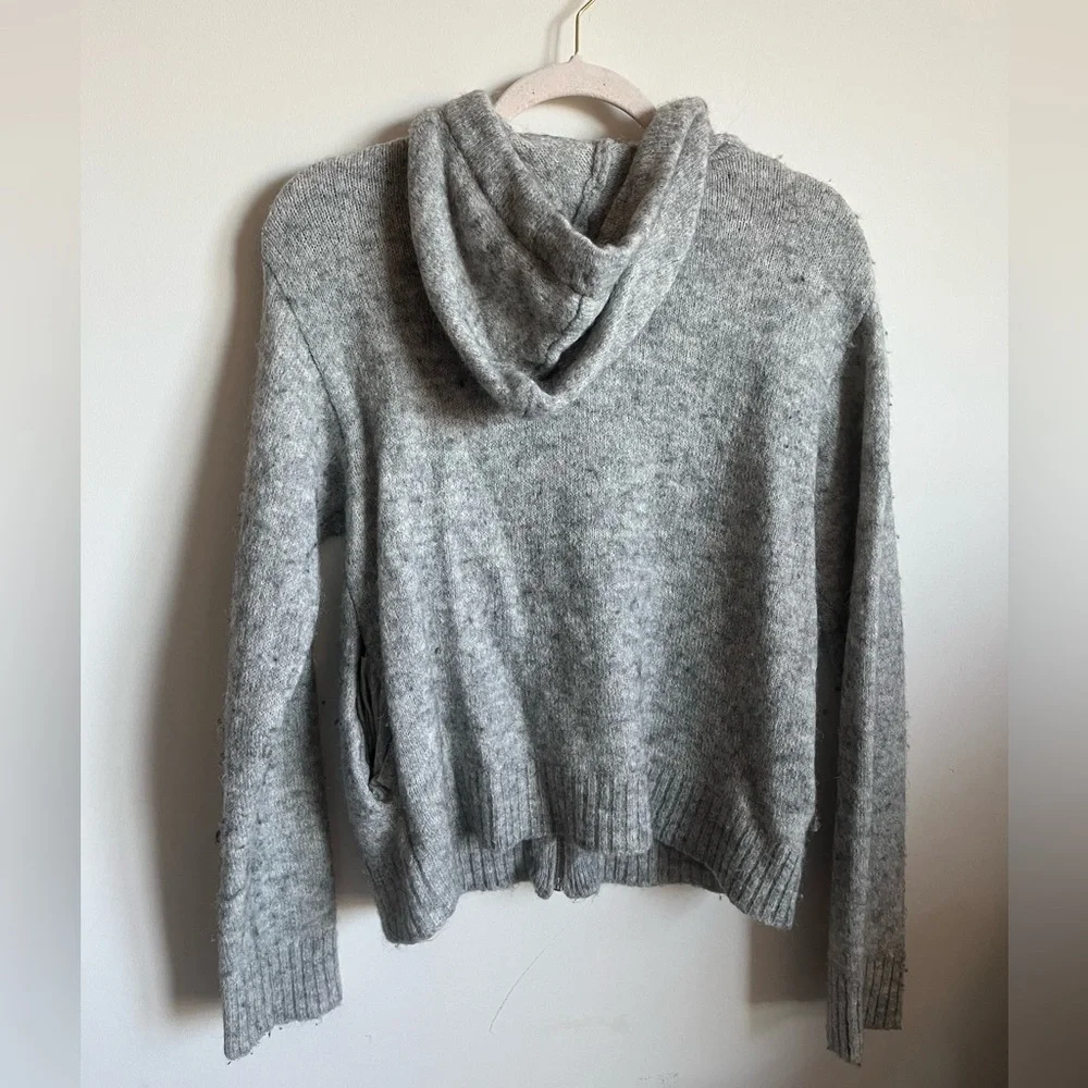 H&M Wool-Blended Gray Zip-Up Hoodie - Picture 5 of 10